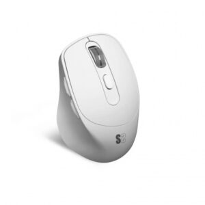 subblim confort ergo dual raton inalambrico bluetooth, usb 2.4ghz 2400dpi 5 botones uso diestro color blanco