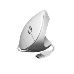 subblim glide vertical ergo raton vertical usb 1600dpi 5 botones uso diestro color blanco