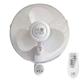 muvip ventilador de pared 45w 3 velocidades mando a distancia color blanco