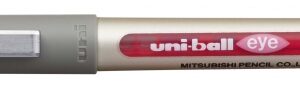 uni ball eye fine ub 157 boligrafo de tinta liquida punta de bola 0.7mm tinta resistente al agua y luz sistema de control de tinta color rosa