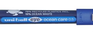uni ball eye ocean care ub 150rop boligrafo de tinta liquida punta de bola 0.5mm tinta resistente al agua y luz color azul