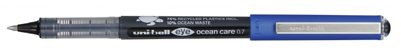 uni ball eye ocean care ub 157rop boligrafo de tinta liquida punta de bola 0.7mm trazo 0.5mm tinta resistente al agua y luz color negro