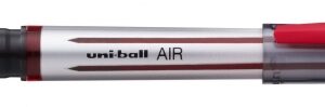 uni ball air uba 188 l rollerball punta de bola 0.7mm escribe como pluma estilografica tinta pigmentada resistente al agua y luz color rojo