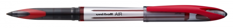 uni ball air uba 188 l rollerball punta de bola 0.7mm escribe como pluma estilografica tinta pigmentada resistente al agua y luz color rojo