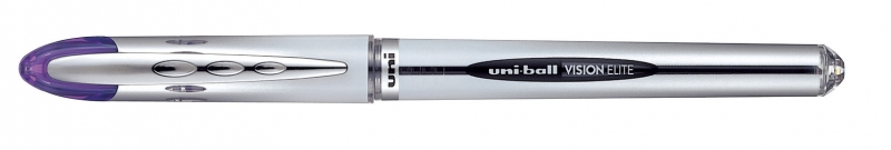 uni ball vision elite ub 200 rollerball de tinta liquida punta de bola 0.8mm sistema antifugas para viajes color violeta