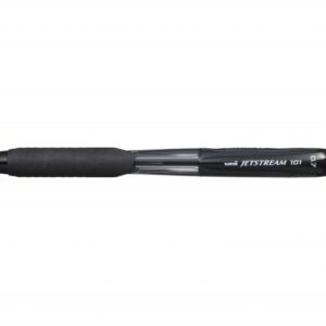 uni ball jetstream 101 boligrafo de tinta punta bola 0.7mm trazo 0.35mm aprox. tinta de secado instantaneo grip de goma color negro
