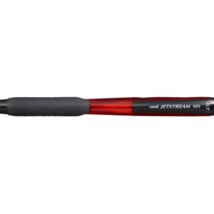 uni ball jetstream 101 boligrafo de tinta punta bola 0.7mm trazo 0.35mm aprox. tinta de secado instantaneo grip de goma color rojo