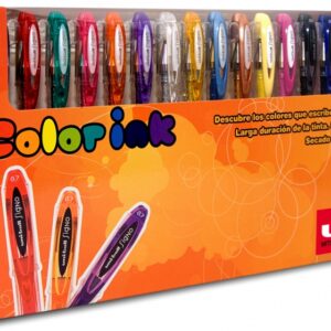 uni ball um 120 signo estuche de 15 rollers de tinta gel punta de bola 0.7mm tinta resistente al agua y luz color surtido