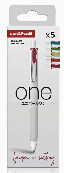uni ball umn s 07 pack de 5 boligrafos de tinta liquida punta de bola 0.7mm escritura ultra fluida agarre suave y comodo color surtido
