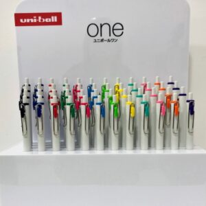 uni ball umn s 07 one expositor de 48 boligrafo de tinta liquida punta de bola 0.7mm escritura ultra fluida agarre suave y comodo 18 colores brillantes color surtido