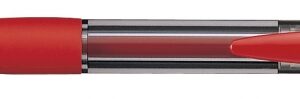 uni ball laknock sn 100(10) boligrafo de tinta base aceite punta de bola 1mm tinta suave y duradera cuerpo de plastico color rojo