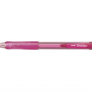 uni ball shalaku m5 100 portaminas ancho de trazo 0.5mm 2 minas hb empuñadura de caucho antifatiga goma de borrar integrada color rosa