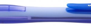 uni ball shalaku s portaminas m5 228 ancho de trazo 0.5mm 2 minas hb incluidas goma de borrar integrada color azul