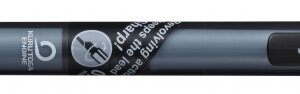 uni ball kuru toga m5 450t portaminas ancho de trazo 0.5mm sistema de mina giratoria goma de borrar en el pulsador color negro