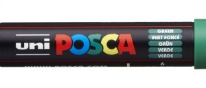 posca pc 1m marcador de pintura punta conica 0.7mm tinta base al agua resistente a la luz color verde