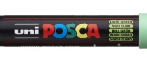 posca pc 1m marcador de pintura punta de poliester conica 0.7mm tinta base al agua no permanente resistente a la luz inodoro lavable color verde claro