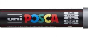 posca pc 1m marcador de pintura punta de poliester conica 0.7mm tinta base al agua resistente a la luz color plata