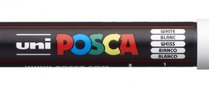 posca pc 1m marcador de pintura punta de poliester conica 0.7mm tinta base al agua resistente a la luz no permanente color blanco