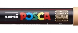 posca pc 1mmarcador de pintura punta conica de poliester 0.7mm tinta base al agua no permanente resistente a la luz inodoro color naranja claro