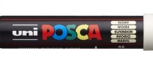 posca pc 1m marcador de pintura punta de poliester conica 0.7mm tinta base al agua no permanente resistente a la luz inodoro lavable color marfil
