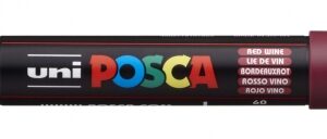 posca pc 1m marcador de pintura punta conica 0.7mm tinta base al agua resistente a la luz no permanente color vino