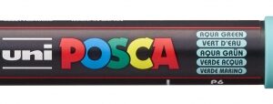 posca pc 1m marcador de pintura punta conica 0.7mm tinta base al agua no permanente resistente a la luz inodoro ideal para carteleria y decoracion color verde marino