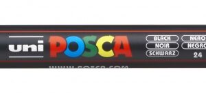 posca pc 3m marcador de pintura punta de poliester conica 0.9 1.3mm tinta base al agua resistente a la luz color negro