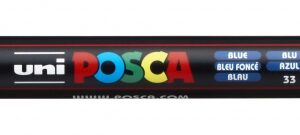 posca pc 3m marcador de pintura punta conica 0.9 1.3mm tinta base al agua resistente a la luz no permanente color azul