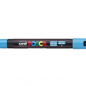 posca pc 3m marcador de pintura punta de poliester conica 0.9 1.3mm tinta base al agua resistente a la luz color azul claro