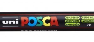 posca pc 3m marcador de pintura punta conica de poliester 0.9 1.3mm tinta base al agua resistente a la luz no permanente color verde manzana