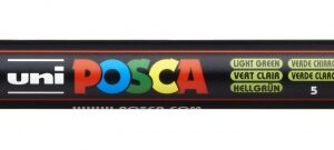 posca pc 3m marcador de pintura punta conica 0.9 1.3mm tinta base al agua no permanente resistente a la luz color verde claro
