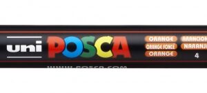 posca pc 3m marcador de pintura punta conica 0.9 1.3mm tinta base al agua resistente a la luz color naranja