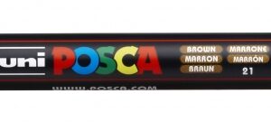 posca pc 3m marcador de pintura punta conica de poliester 0.9 1.3mm tinta base al agua resistente a la luz color marrón
