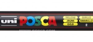 posca pc 3m marcador de pintura base al agua punta conica de 0.9 1.3mm no permanente resistente a la luz inodoro ideal para carteleria y decoracion color amarillo