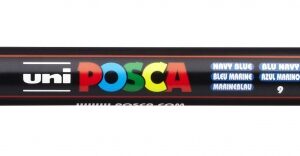 posca pc 3m marcador de pintura punta conica 0.9 1.3mm tinta base al agua resistente a la luz color azul