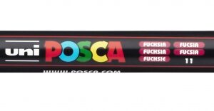 posca pc 3m marcador de pintura punta conica de poliester 0.9 1.3mm tinta base al agua no permanente resistente a la luz inodoro color fucsia