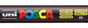 posca pc 3m marcador de pintura punta conica 0.9 1.3mm tinta base al agua resistente a la luz color amarillo sol