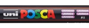 posca pc 3m marcador de pintura base al agua punta de poliester conica 0.9 1.3mm ancho de trazo 0.9 1.3mm no permanente resistente a la luz inodoro ideal para carteleria y decoracion color lavanda
