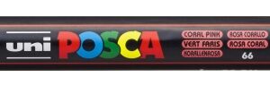 posca pc 3m marcador de pintura punta de poliester conica 0.9 1.3mm tinta base al agua resistente a la luz color rosa coral