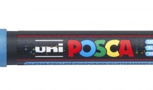 posca pc 3ml marcador de pintura base al agua punta conica de 0.9 1.3mm no permanente resistente a la luz inodoro ideal para carteleria y decoracion color azul claro