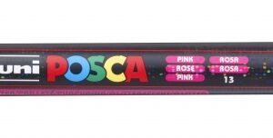 posca pc 3ml marcador de pintura punta conica de poliester 0.9 1.3mm tinta base al agua resistente a la luz no permanente color rosa