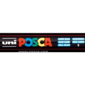posca pc 5m marcador de pintura punta de bala 1.8 2.5mm tinta base al agua resistente a la luz no permanente color azul claro