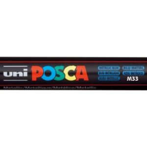 posca pc 5m marcador de pintura punta de bala 1.8 2.5mm tinta base al agua resistente a la luz no permanente color azul metálico