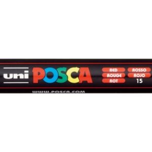 posca pc 5m marcador de pintura punta de poliester 1.8 2.5mm tinta base al agua resistente a la luz no permanente color rojo