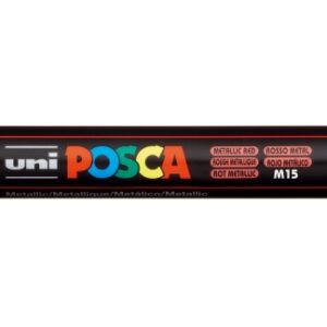posca pc 5m marcador de pintura punta de bala 1.8 2.5mm base al agua no permanente resistente a la luz color rojo metalico