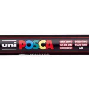 posca pc 5m marcador de pintura punta de poliester 1.8 2.5mm tinta base al agua resistente a la luz no permanente color rojo vino