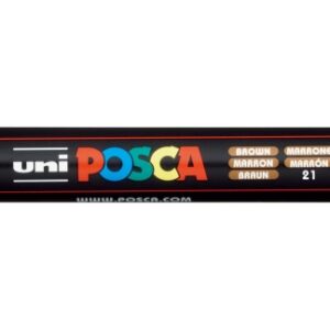 posca pc 5m marcador de pintura punta de bala 1.8 2.5mm tinta base al agua resistente a la luz no permanente color marrón