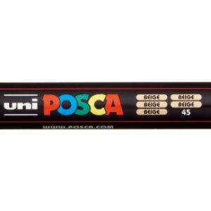 posca pc 5m marcador de pintura punta de poliester 1.8 2.5mm tinta base al agua resistente a la luz color beige