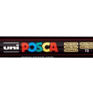posca pc 5m marcador de pintura punta de poliester 1.8 2.5mm tinta base al agua resistente a la luz no permanente color amarillo pajizo