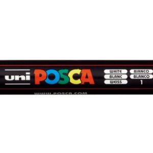 posca pc 5m marcador de pintura punta de bala 1.8 2.5mm tinta base al agua resistente a la luz color blanco